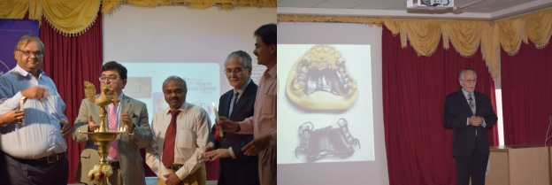 Dr. Joe Massad accompanied by Prof. (Dr.) Mahesh Verma, Dr. Kashinath and Dr. Srivatsa and Dr. Shiva Shankar at inauguration of the event